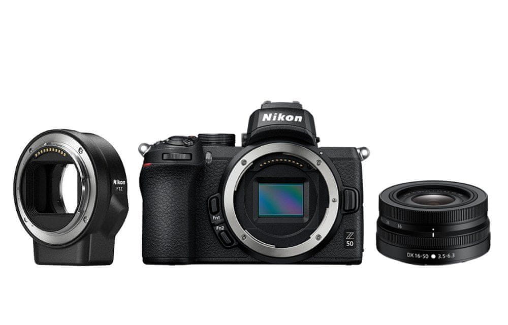 Nikon Z50 + 16-50 mm + FTZ (VOA050K004)